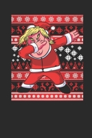 Ugly Christmas Sweater - Trump: Small Lined Notebook - Christmas Gift for Kids, Women, Men Girls And Boys 1707106150 Book Cover