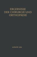 Ergebnisse Der Chirurgie Und Orthopadie 3642949096 Book Cover