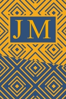 J M: Art Deco Initials J M Monogram Notebook, J M Monogrammed Journal Gift 1678435066 Book Cover