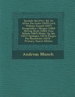 Samlede Skrifter: Bd. En Aften Paa Giske (1855) Lord William Russell (1857) Kongehallen I Bergen (1860) Hertug Skule (1864) Jesu Billede (1865) Moder ... Fangen Paa Munkholm (1875) 1289755507 Book Cover