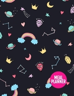 Meal Planner : Nifty 52 Weeks Pages for Tracking and Planning Your Meals, Grocery Shopping List, Food Planner Prep Book - Large 8. 5 X 11 Inch - 110 Pages - Design Element BT 098822 1710755466 Book Cover