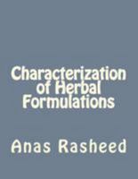 Characterization of Herbal Formulations 1544692161 Book Cover