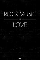 Rock Music is Love Planner: Rock Music Calendar 2020 - 6 x 9 inch 120 pages gift 1661603092 Book Cover