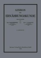 Lexikon Der Ernahrungskunde 3709121264 Book Cover