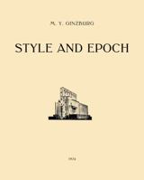 Style and Epoch (Studies in Contemporary German Social Thought) 1906257299 Book Cover