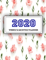 2020 Planner Weekly and Monthly: Jan 1, 2020 to Dec 31, 2020: Weekly & Monthly Planner + Calendar Views Inspirational Quotes and Navy Floral Cover ... December 2020 1706092547 Book Cover