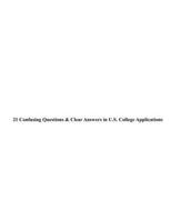 21 Confusing Questions & Clear Answers in U.S. College Applications B0F9LKRWXJ Book Cover