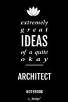 Notebook for Architects / Architect: awesome handy Note Book [120 blank lined ruled pages] 1700662600 Book Cover