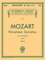 19 Sonatas - Book 2: English/Spanish Schirmer Library of Classics Volume 1306 Piano Solo 1423466047 Book Cover