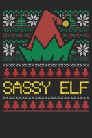 Gift Notebook: Christmas Sassy Elf 6x9 Dot Grid 120 Pages 1709931949 Book Cover