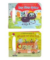 Sing and Smile: Wheels on the Bus and Itsy Bitsy Spider: Board Book with Handle 2 Pack 1680522469 Book Cover