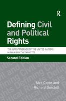 Defining Civil And Political Rights: The Jurisprudence Of The United Nations Human Rights Committee 0754676560 Book Cover
