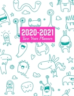 2020-2021 Two Year Planner: Neat Daily Weekly Monthly 2020-2021 Planner Organizer, Agenda, Schedule and To Do List Journal Art Cover 00023187 1712685651 Book Cover