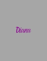 Diana: notebook with the name on the cover, elegant, discreet, official notebook for notes, dot grid notebook, 1661450695 Book Cover