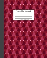 Composition Notebook: 7.5x9.25, College Ruled Red Christmas Trees 1676725938 Book Cover