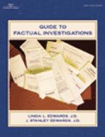 Guide to Factual Investigations (The West Legal Studies Series) 0766836320 Book Cover