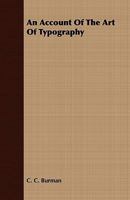 An Account of the Art of Typography 140977130X Book Cover