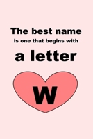 The best name is one that begins with a letter W 1651785074 Book Cover