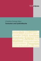 Textsorten Und Systemtheorie 3899714709 Book Cover