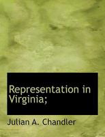 Representation In Virginia 0548844690 Book Cover