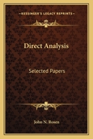 Direct Analysis: Selected Papers 0548445575 Book Cover