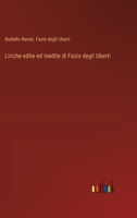 Liriche edite ed inedite di Fazio degli Uberti (Italian Edition) 3368717421 Book Cover