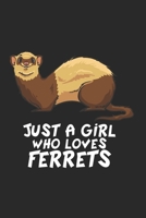 Frettchen Notizbuch: Frettchen Notizbuch für Liebhaber / Notizheft / Notizblock A5 (6x9in) Dotted Notebook / Punkteraster / 120 gepunktete Seiten (German Edition) 1671310586 Book Cover