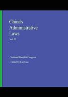 China's Administrative Laws (Vol. II) 146117905X Book Cover