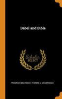 Babel and Bible; 1015720420 Book Cover