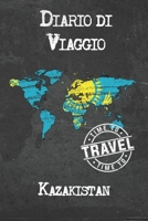 Diario di Viaggio Kazakistan: 6x9 Diario di viaggio I Taccuino con liste di controllo da compilare I Un regalo perfetto per il tuo viaggio in Kazakistan e per ogni viaggiatore 1675046654 Book Cover