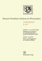 Natur-, Ingenieur- Und Wirtschaftswissenschaften: Vortrage . N 237 353108237X Book Cover
