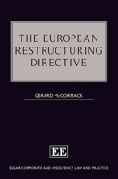 The European Restructuring Directive 1789908809 Book Cover