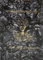 Remembrance of My First Holy Communion-Boy-Black Pearl: Marian Children's Mass Book 0882710842 Book Cover