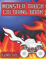 Monster Truck Coloring Book: Mandala Background Extreme Edition for Kids and Adults B08XLGFTTW Book Cover