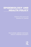 Epidemiology and Health Policy 1032244135 Book Cover