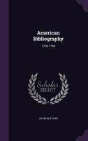 American Bibliography: 1730-1750 1286175852 Book Cover