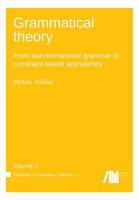 Grammatical theory Vol. 2 3961100780 Book Cover