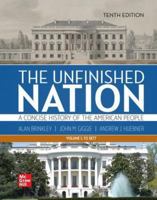 The Unfinished Nation: A Concise History of the American People Volume 1 1264309252 Book Cover