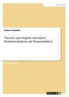 Theorie Und Empirie Rationalen Herdenverhaltens Auf Finanzmarkten 3668286493 Book Cover