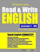 Preston Lee's Read & Write English Lesson 1 - 60 For Lao Speakers (Preston Lee's English For Lao Speakers) B0882MFQN3 Book Cover