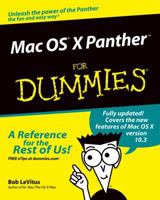 Mac OS X PantherTM For Dummies 0764541684 Book Cover