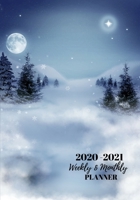 Weekly And Monthly Planner: Organize Your Daily Activities At Home School And Office - Winter Wonderland Snow 1690825545 Book Cover