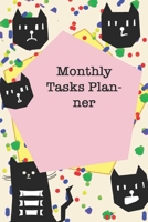 Monthly Tasks Planner / Cute Cover Titles, Cats Themes, JOURNAL/NOTEBOOK Perfect as a Gift for all ages all genders: LINED monthly and weekly / yearly agenda Gift, 160 Pages, 6x9, Soft Cover, Red Matt 1676658297 Book Cover