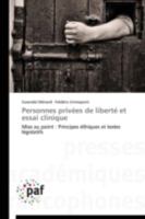 Personnes Privées de Liberté Et Essai Clinique 3838189345 Book Cover