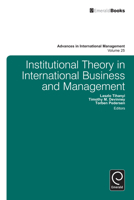 Institutional Theory in International Business and Management 1780529082 Book Cover