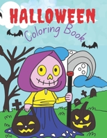 Halloween coloring Book: Big fun Halloween coloring characters for kids in large prints B0BLFYRCXG Book Cover