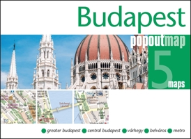PopOut Map Budapest: Pocket-Sized Street Map of Budapest | Budapest Metro Map | Compact Travel Map 1917131887 Book Cover