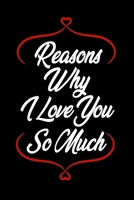 Reasons Why I Love You So Much: Journal Notebook for him - her, Wedding gift, Anniversary Gifts, Black lined 6x9 / 120 pages 1676382720 Book Cover