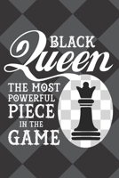 Black Queen the Most Poweful Piece in the Game: Dot Grid Journal, African American Quote, Black History Month Art Appreciation, Black Pride, Congratulatory Graduation gift, women, girls, and teens 1689114770 Book Cover