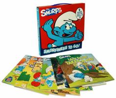 Smurfiness to Go! : A Smurfin' Big Adventure, Meet Smurfette!, Lazy Smurf Takes a Nap, the Thankful Smurf, Rain, Rain Smurf Away, the 100th Smurf (6 Volume Set) 1442465204 Book Cover